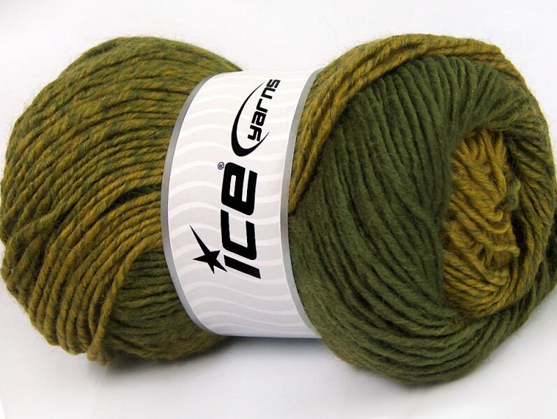 Olive Super Chunky Yarn. Cheeky Chunky Yarn by Wool Couture. 100g Ball  Chunky Yarn in Olive Green. Pure Merino Wool. 