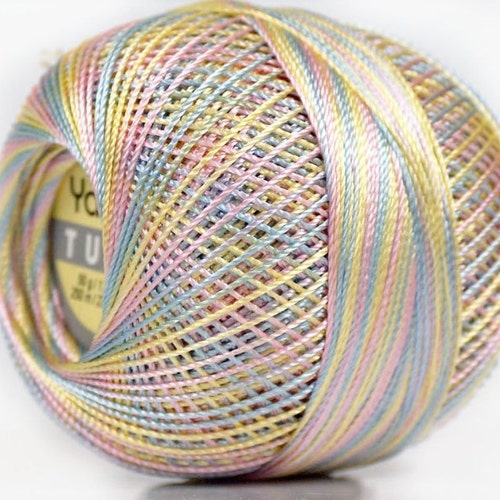 Silver Grey Yarn Art Tulip Size 10 Microfiber Thread 17311 50 Etsy