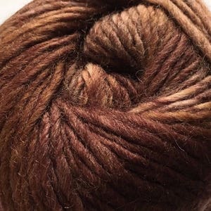 Magic Wool Deluxe Browns 16876 Selbststreifend 100% Wollgarn 100 Gramm 218 Meter Filz Gehäkelte Webwebe