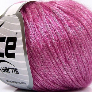 Roze rockabilly-garen 66204 Ice Yarns Fuzzy Soft Shiny - 50 gram, 136 yards, tencel-nylon