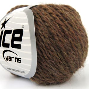 Brown Shades Royal Wool 82351 Ice Yarns Wool Nylon Blend Worsted 50gr 109yds