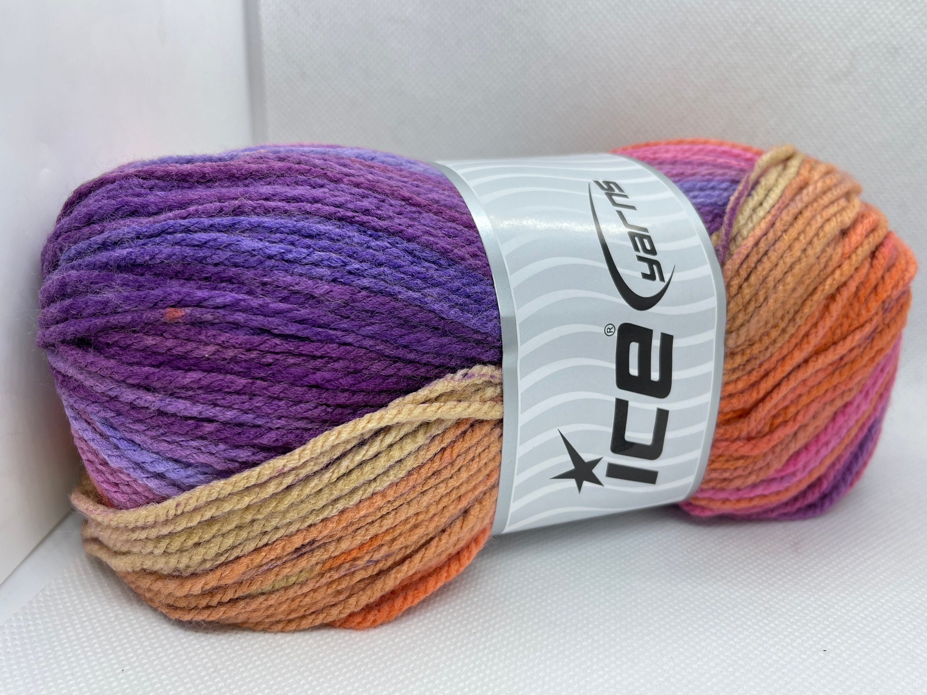 Hand Dyed Yarn Up to No Good Grey Purple Pink Gold Yellow Orange Red –  Crooked Kitchen Yarn