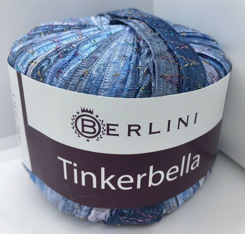 Tinkerbella Berlini Wide Ribbon Yarn 50 Gram 33 Yards - Etsy