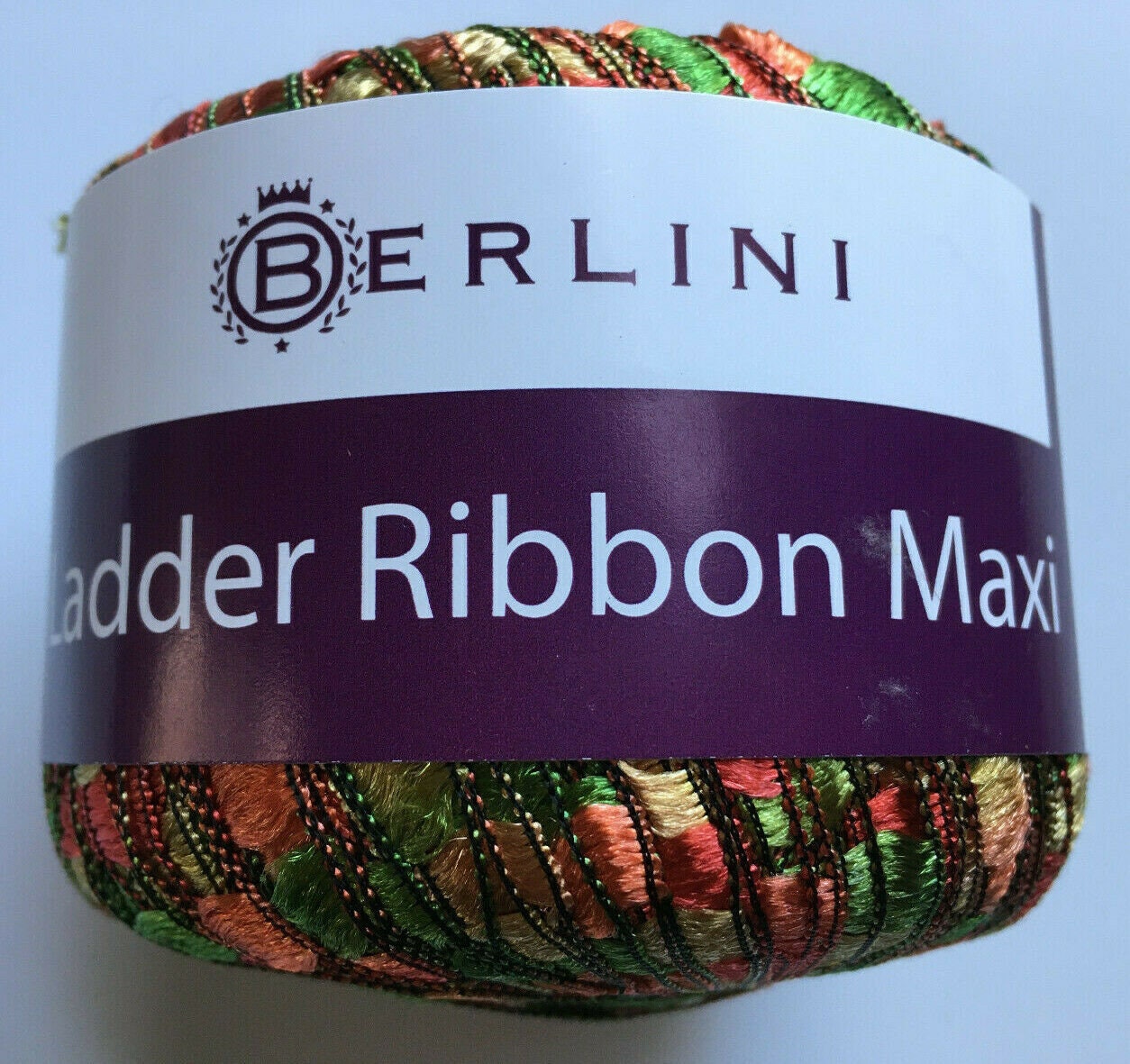 Berlini Ladder Ribbon Maxi Yarn 40 hojas de otoño Red Green Etsy