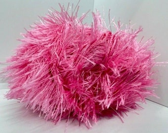 Princess Pink Eyelash Yarn Ice Pink Fun Fur 82 Yards 22768