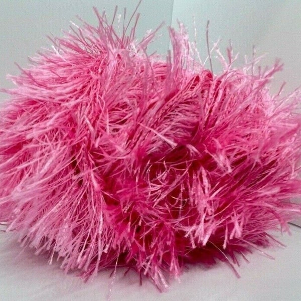 Princess Pink Eyelash Yarn Ice Pink Fun Fur 82 Yards 22768