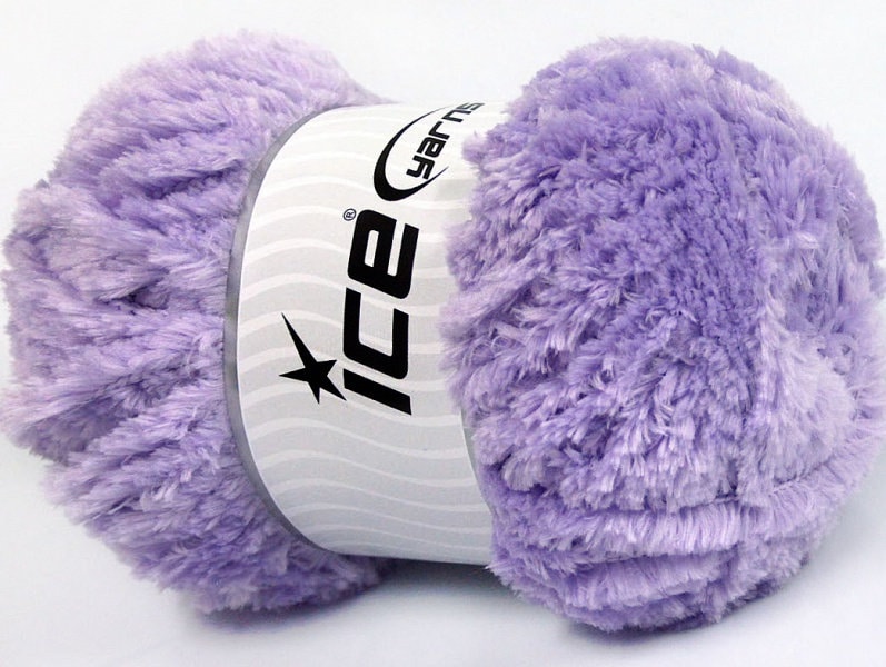 Lilac Panda Fuzzy Plush Yarn 100 Gram, 87 Yards Ice 58824