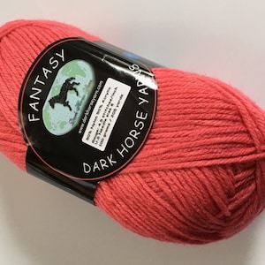 Dark Horse Yarns Fantasy #42 Faded Rouge Nylon Acrylic Yarn 100 Gram 205 Yards Worsted