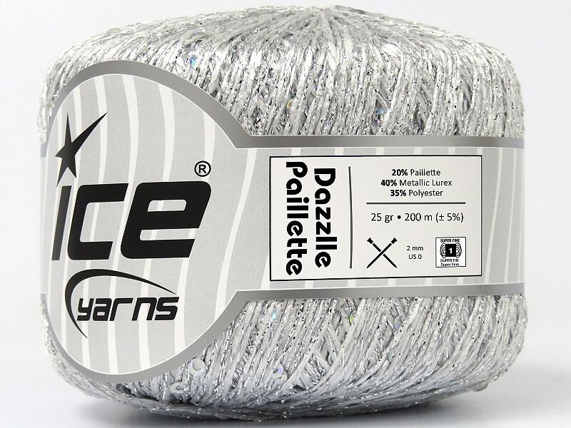 Striscia Di Paillettes Piatte Per Fai-da-te - 6mm X 100 Iarde (91m), Colore Bianco, Per Cucito E Decorazioni