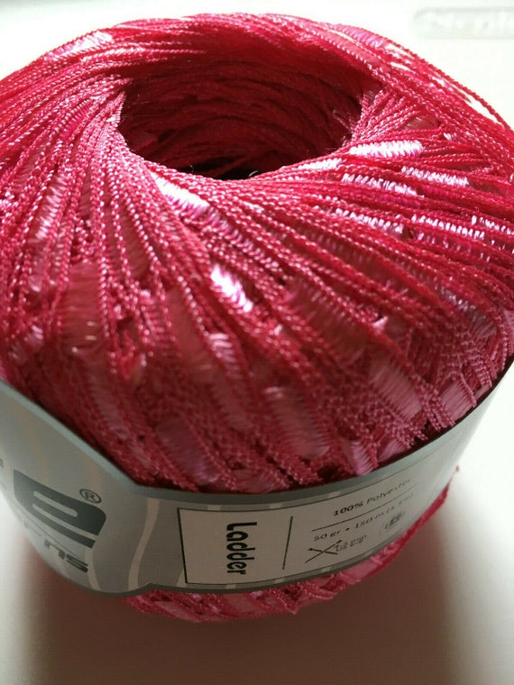 Browns Checkers Ice Super Wide Ladder Ribbon Yarn 1 3//8/" x 38yds 100gram 32473