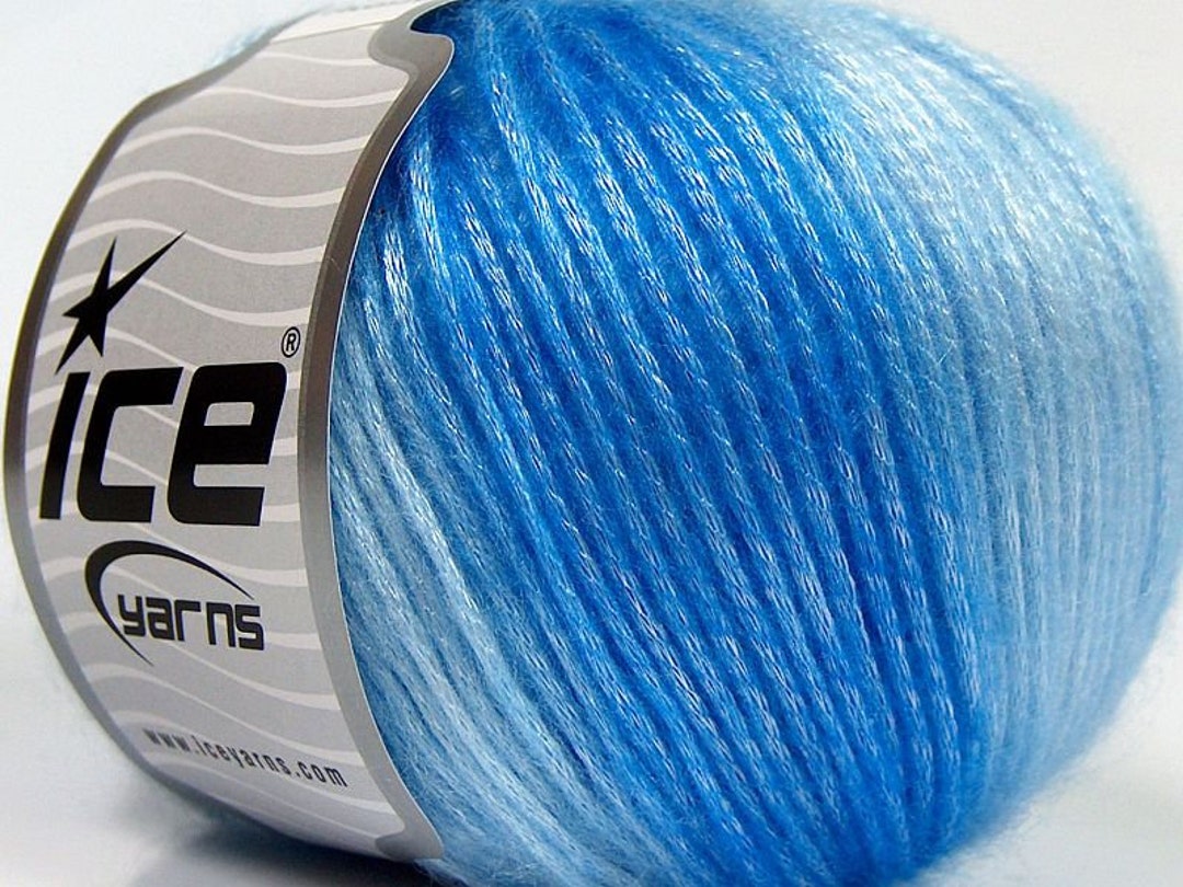 Zeilen Picasso ice yarns 68985 blauw wit zelf-striping fuzzy - Nederland