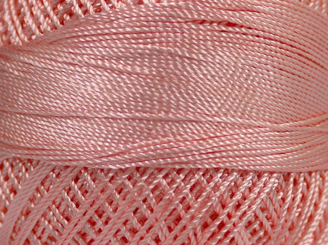 Powder Pink Yarn Art Tulip Size 10 Microfiber Thread 17316 Etsy