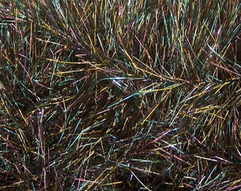 Pink, Blue, Gold with Black Eyelash Dazzle #71343 Ice Yarns Metallic Eyelash 100g 153y