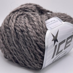Lana Royal color tortora 82347 Ice Yarns misto lana e nylon pettinato 50 gr 109 iarde
