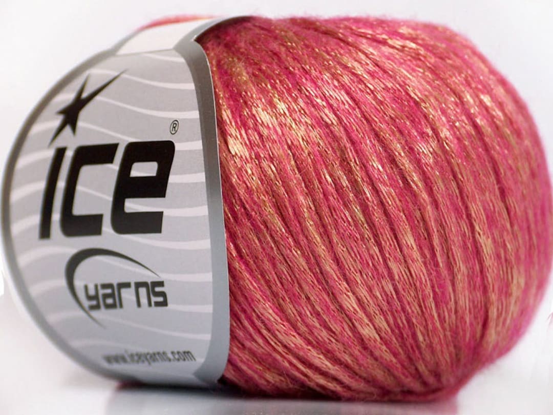 Pack De 37 Pelotes Ice Yarns Rock Star Violet, Laine Mérinos Et Acrylique, 50g