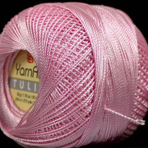Silver Grey Yarn Art Tulip Size 10 Microfiber Thread 17311 50 Etsy