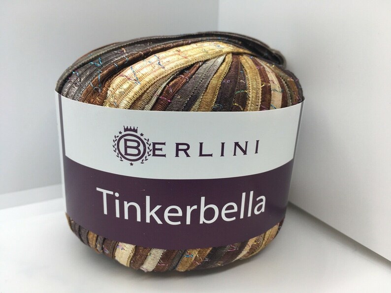 Tinkerbella Berlini Wide Ribbon Yarn 50 Gram 33 Yards Etsy