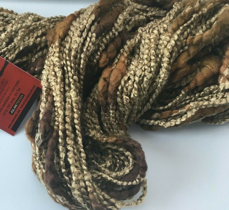 Aslan Trends Plumon 0104 Bronze Browns Cotton Acrylic Bulky Thin Thick 100 Gram 77 Yards image 1