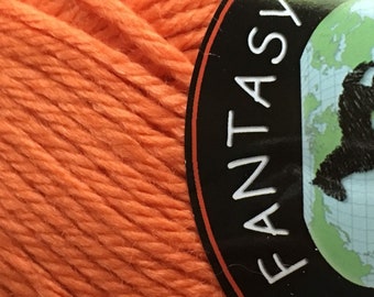 Dark Horse Yarns Fantasy #27 Orange Nylon Acrylic Yarn 100 Gram 205 Yards Worsted