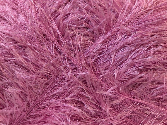 100 Gram Pink Eyelash Yarn Ice Fun Fur 164 Yards
