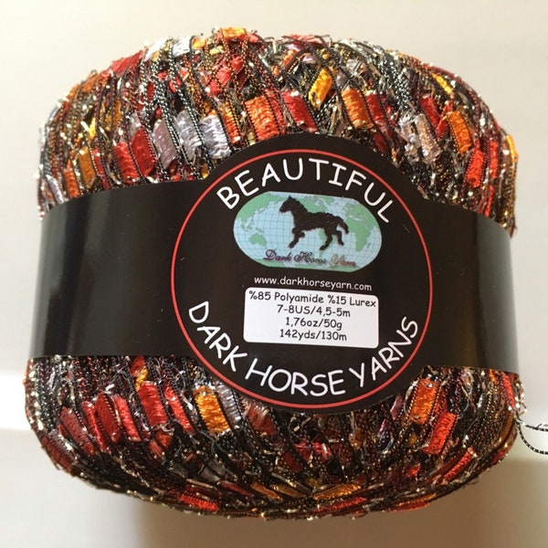 Ribbon Yarn Scarf Etsy