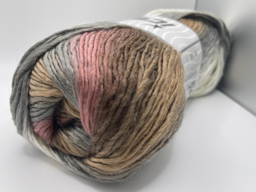 Lana Bella Pale Grey, Dusty Rose, White, Brown Yarn 82260 Ice Yarns ...