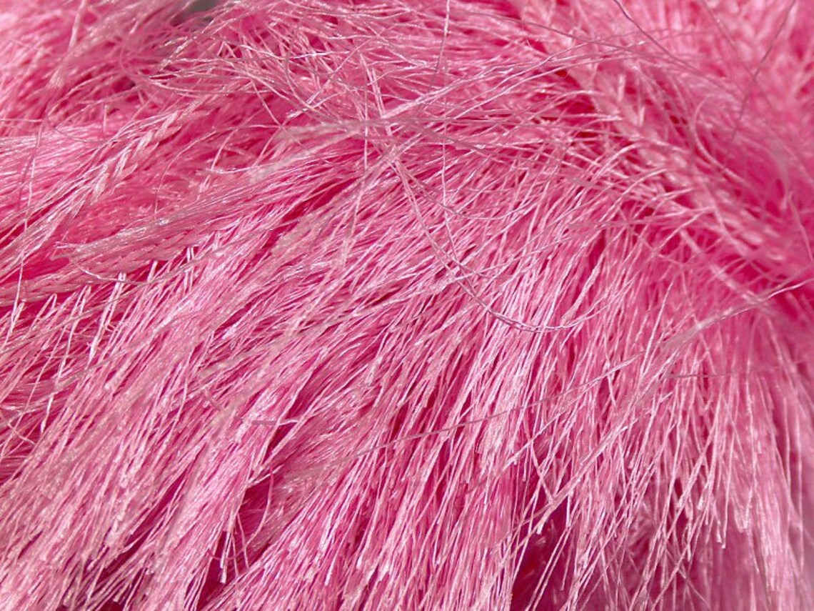 38yd Pink Extra Long Eyelash Yarn Ice Luxurious Pink Fun Fur Etsy