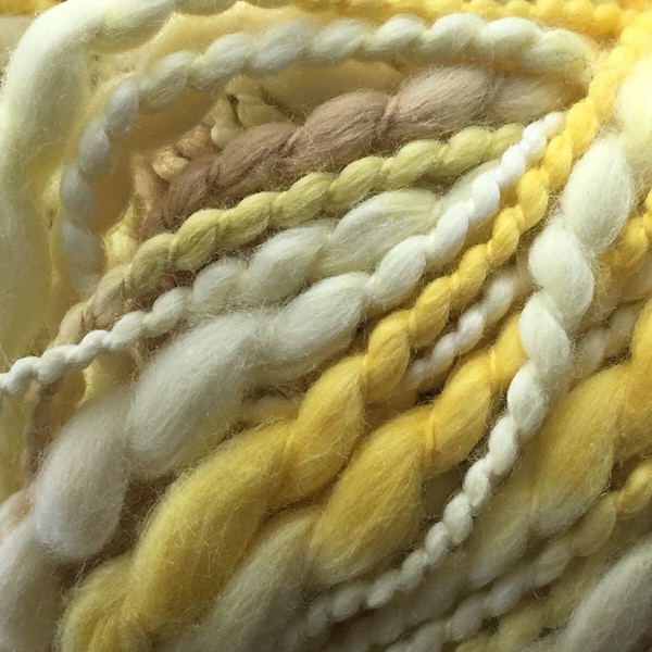 Aslan Trends Lecco #1441 Yellows beige tan 100% Cotton Yarn Bulky Thin Thick 100 Gram 110 Yards