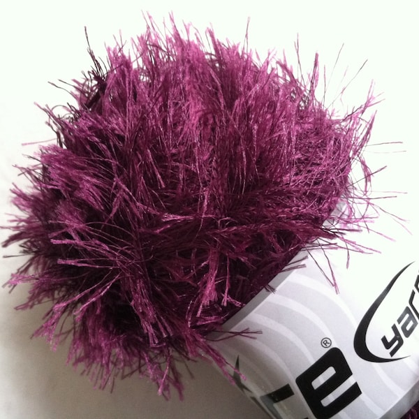 LG 100 gram Grape Eyelash Yarn Ice Fun Fur 164 Yards 22791