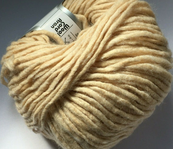 Beige Wool Cord 59800 Dark Cream, Ecru Ice Wool, Acrylic Blend Yarn, 50  Gram 109 Yards 