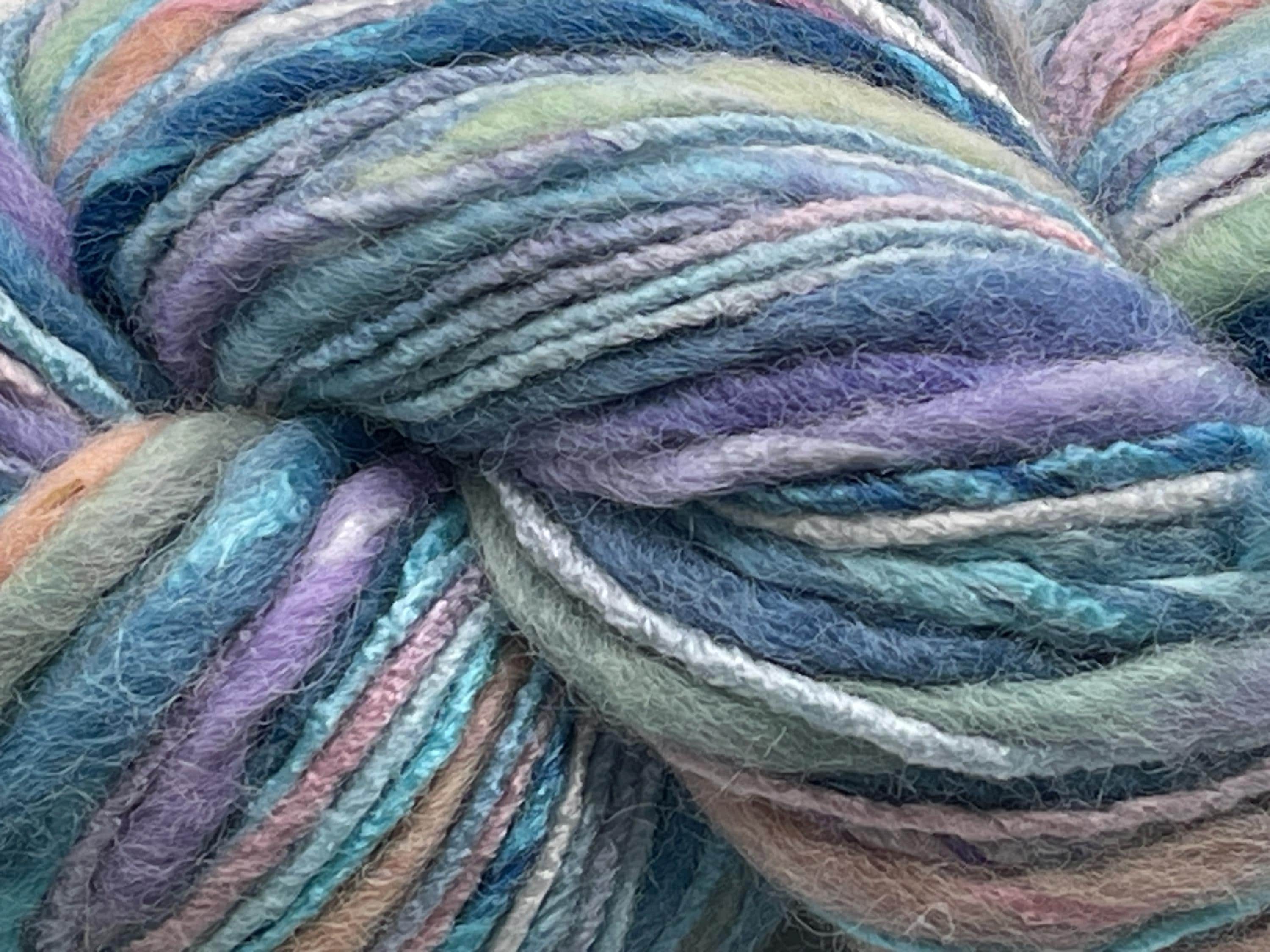 Bamboo Wool Hand Paint Yarn 82929 Ice Yarns Thin Thick 100gr
