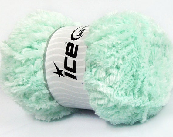 Gold Panda Fuzzy Plush Yarn - 100 Gram Skein, 87 Yards, 100% Microfiber, US 11 Needles