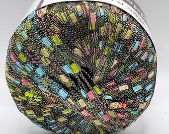 Berlini Ladder Ribbon Yarn 128 Touch of Spring 50 gr 142yds Groen Roze Blauw + Skinny Ladder Ribbon Garen