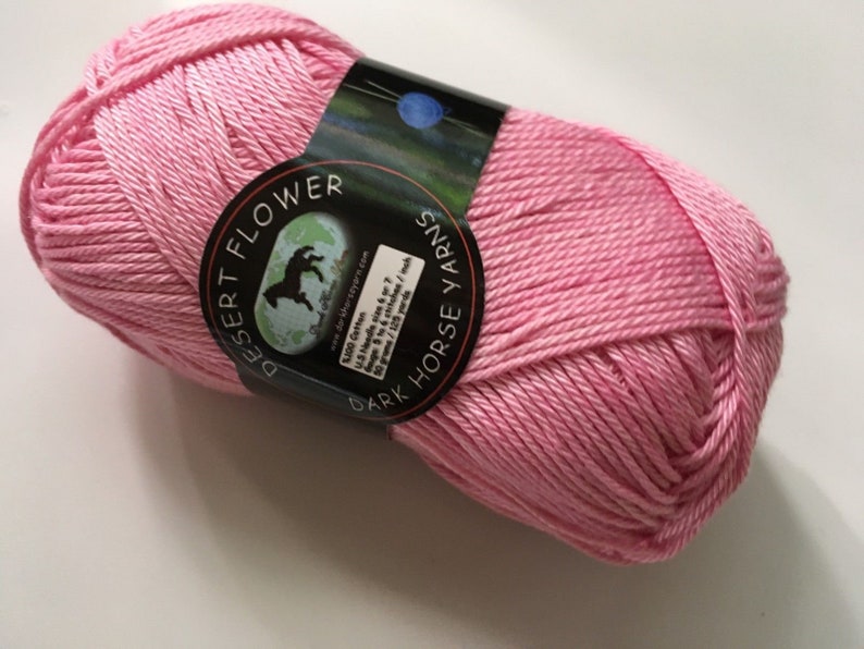 Dark Horse Yarns Desert Flower Mercerized Cotton Yarn 836 Etsy
