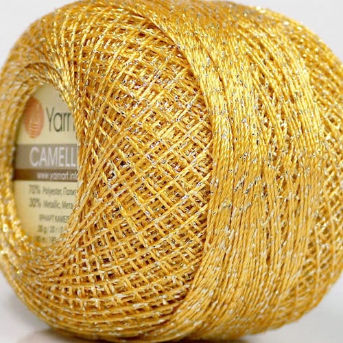 Cream Gold Metallic Braid Thread Cross Stitch 20 Gram 207 Etsy