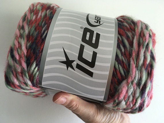 Buy Chunky Colors Cake Wool Acrylic Blend Yarn Ice 58152 Pink