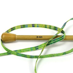 Ice Yarns Namaste Ribbon Yarn - Rainbow Prism Polyester 50g/46m 1/4 Inch Wide Knitting Yarn