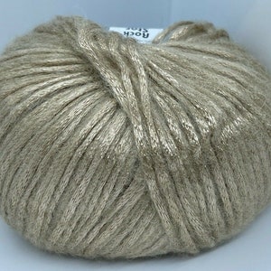 Rock Star #64461 Golden-Wheat, Light Camel - Ice Soft Nylon, Merino Wool, Acrylic Blend Yarn, 50 Gram 125 Yards