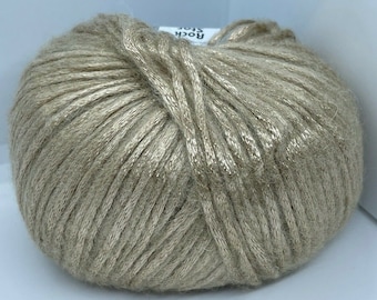 Rock Star #64461 Golden-Wheat, Light Camel - Ice Soft Nylon, Merino Wool, Acrylic Blend Yarn, 50 Gram 125 Yards
