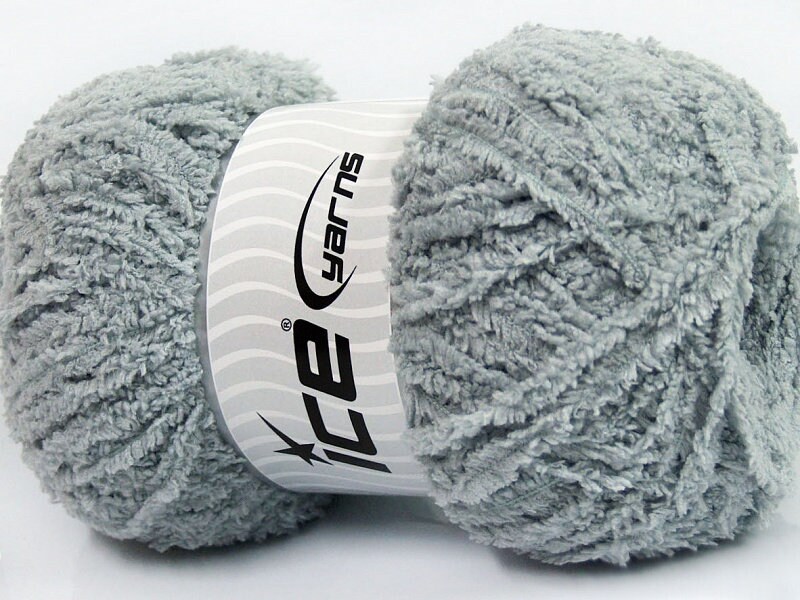 Denim Blue Puffy Short Eyelash Yarn 68178 Ice 100 Gram, 180 Yards Micro  Fiber
