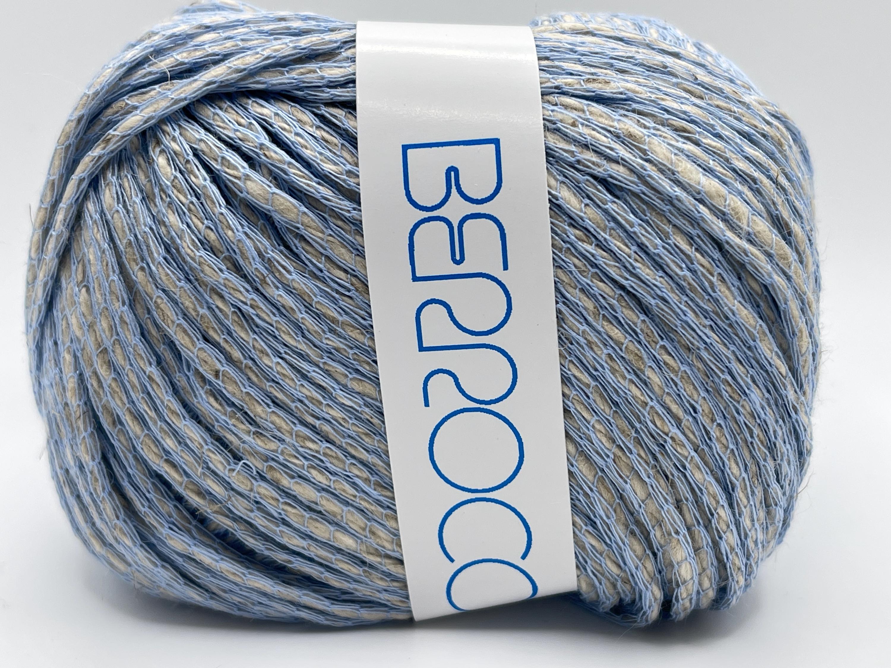 Berroco Vernazza Yarn 10621 Reine - Blue, White Worsted Cotton