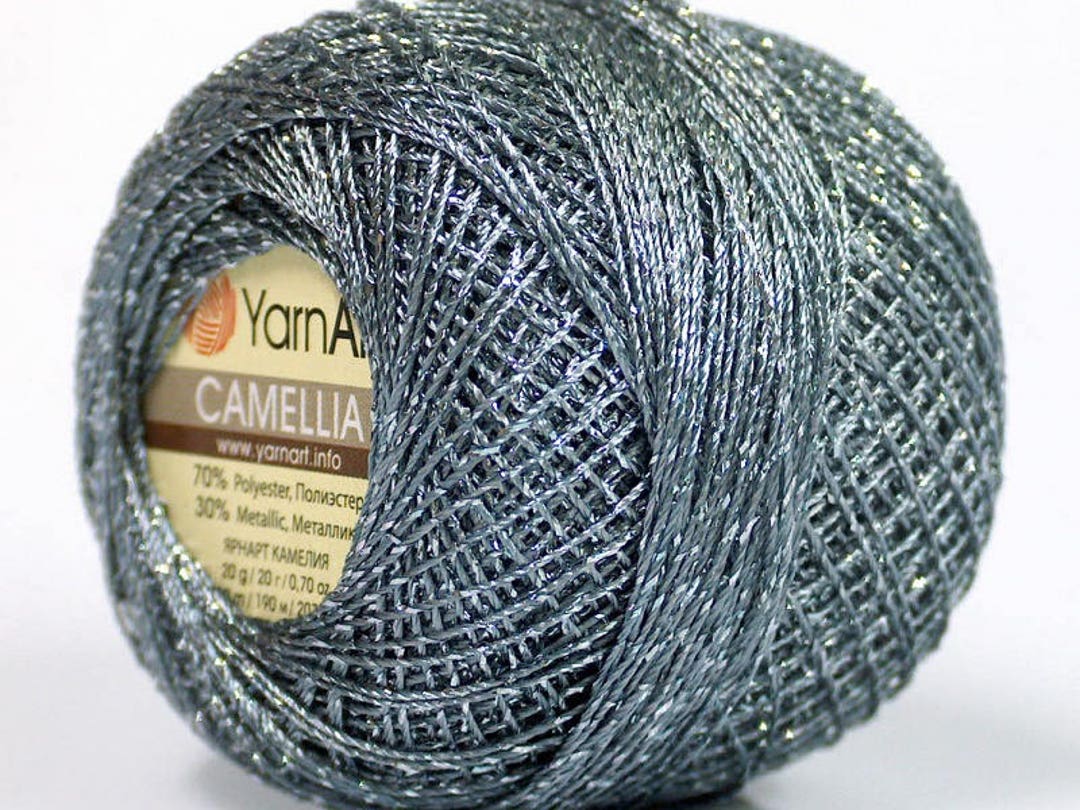 Gray Silver Metallic Braid Thread Cross Stitch 20 Gram 207 Yards ...