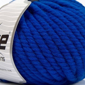 Blaues Merino XL Garn 77071 Ice Yarns Super Massey 100% Merinowolle 100 Gramm 30 Meter