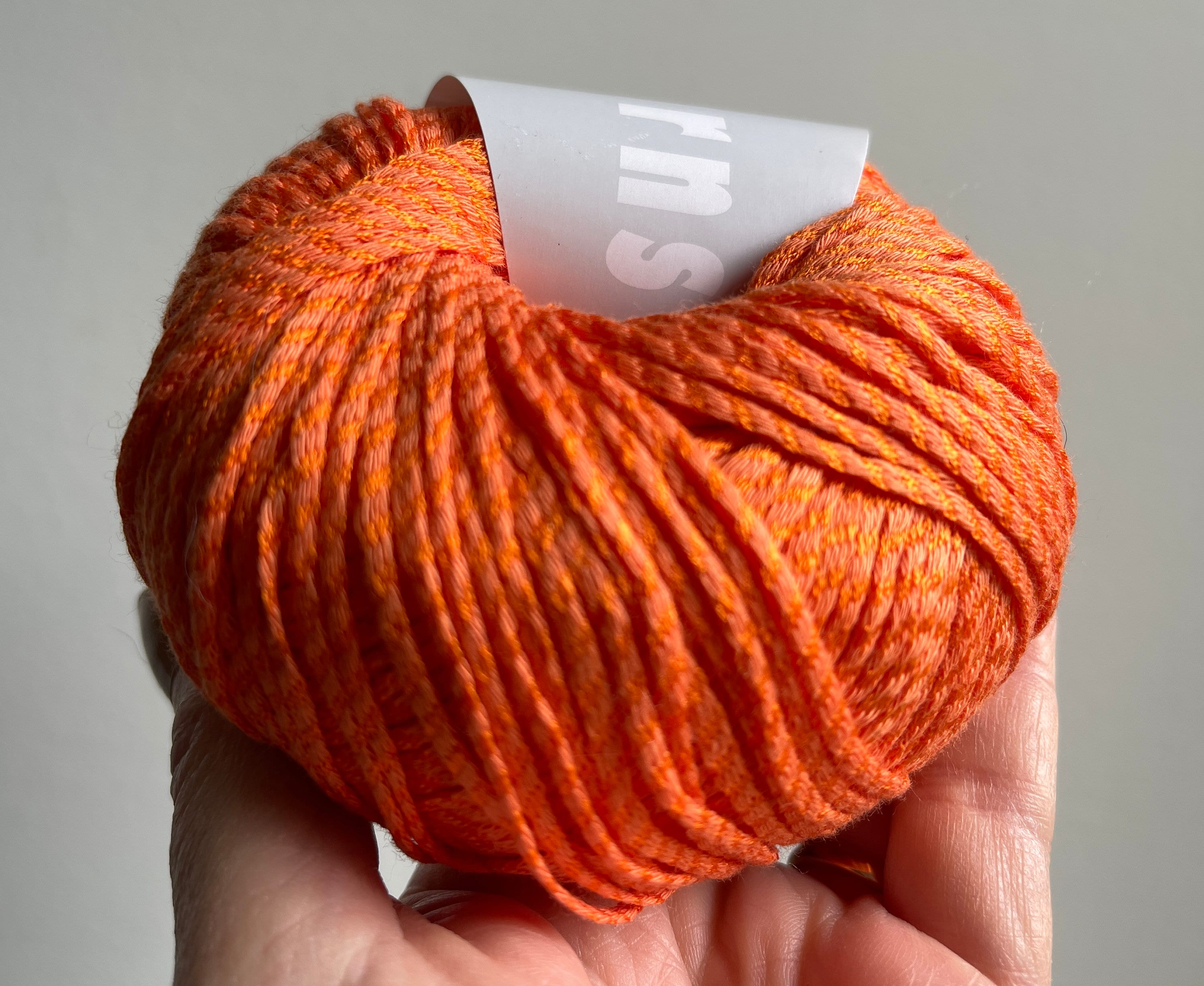 Lang Yarns Lyra #59 Orange Silk Cotton Yarn 50 Grams 148 Yards