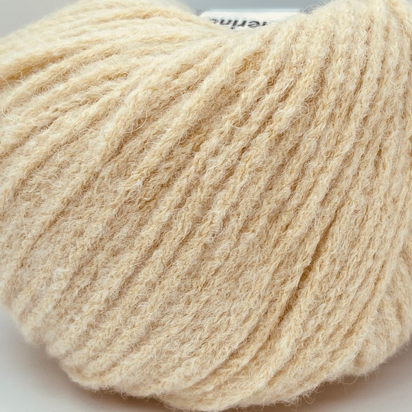 Dark Cream Baby Alpaca Merino Yarn 69130 Ice Yarns Worsted 50 grams (1.76 ounces) 100 meters (109 yards)