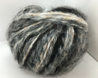 Alpaca Colors Ice #68950 Grey Cream Brown Black Yarn Wool Alpaca Acrylic Blend 50grams 98 yards Aran Heavy Worsted Weight