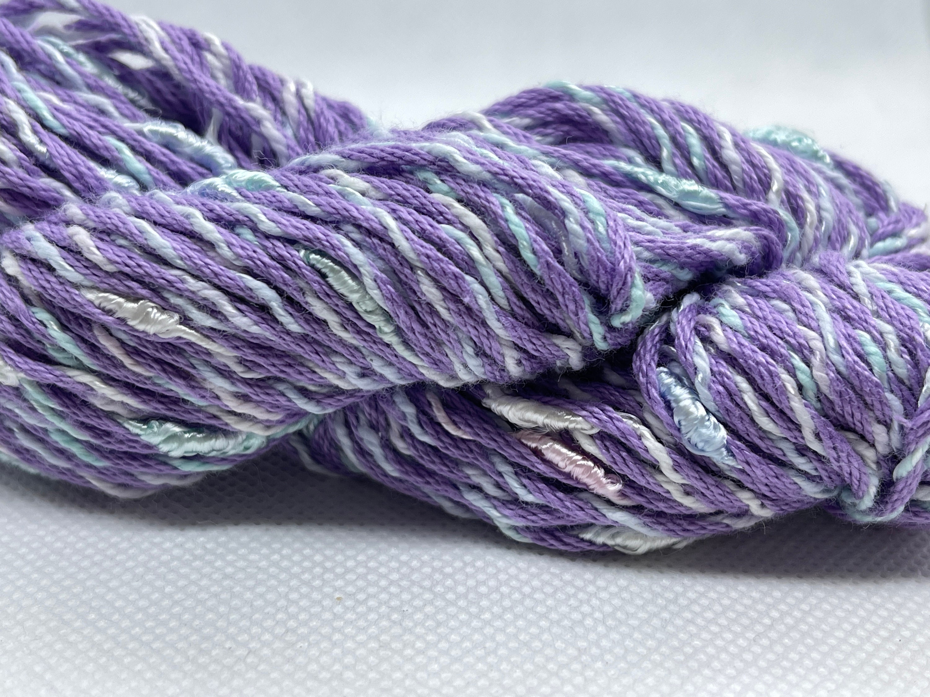 Purple Passion - Yough Slub - Hand Dyed Yarn - Hand Painted