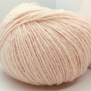 100/% Alpaca Light Sport DK 200 yard skein Heather Camel color