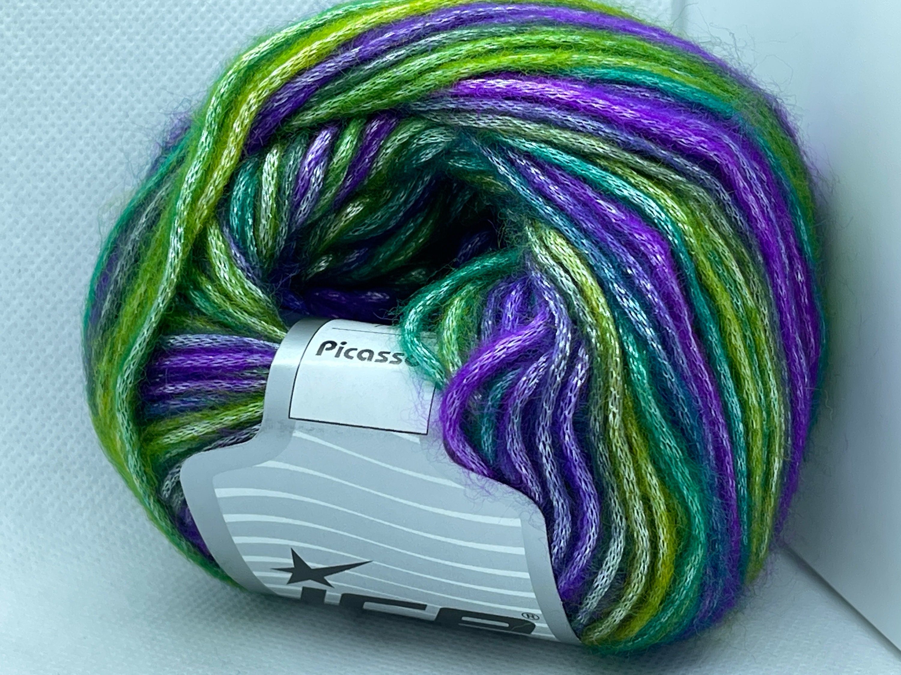 Pack De 8 Ovillos Ice Yarns Picasso Rainbow - Lana Multicolor Arcoíris - 50 G / 115 M Cada Uno - Aguja 5 Mm