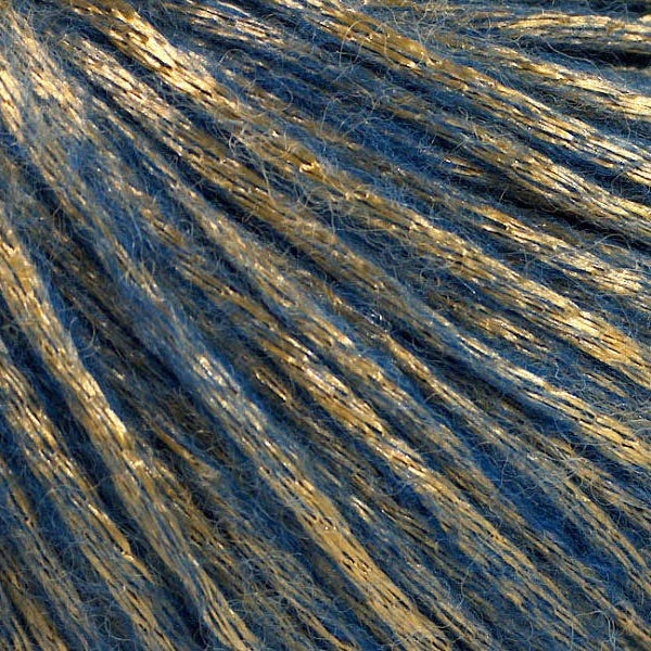 Rock Star Gold Metallic Sheen, Blue, Soft Nylon, Merino Wool, Acrylic Blend Yarn, 50 Gram 125 Yards, #52018 Ice